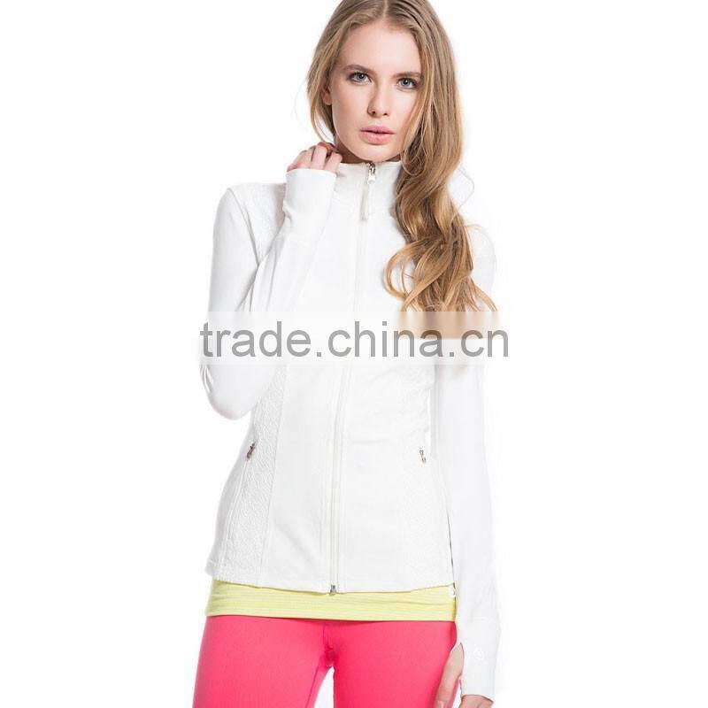2016 hot design lightweight jacket women yoga hoodie