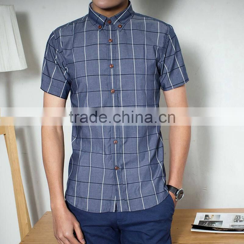 2016 New Fashion Cotton Men Dress business Shirt Slim Fit Shirts For Men Short Sleeve shirts