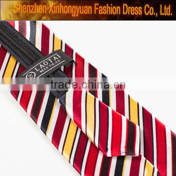 custom fashion silky polyester women's necktie