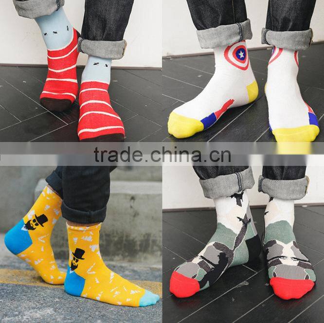 100% Cotton Wholesale Cheap Fashion Custom Men Socks in Stock