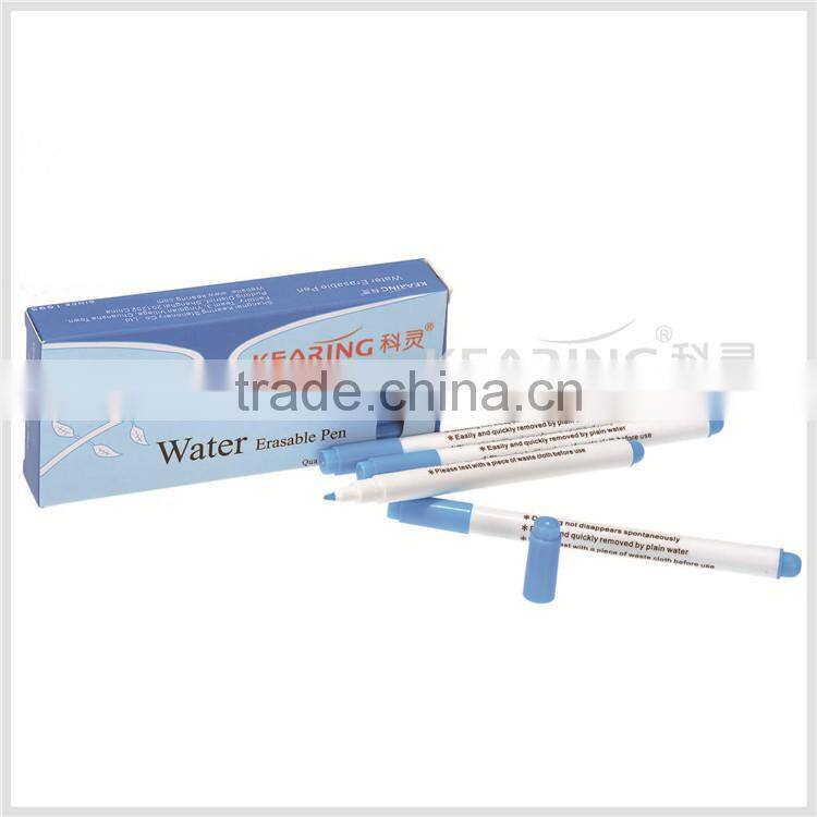 Kearing brand non toxic blue ink 0.5mm thinner tip Water erasable pen with conform to ASTM and EN71 #WB05