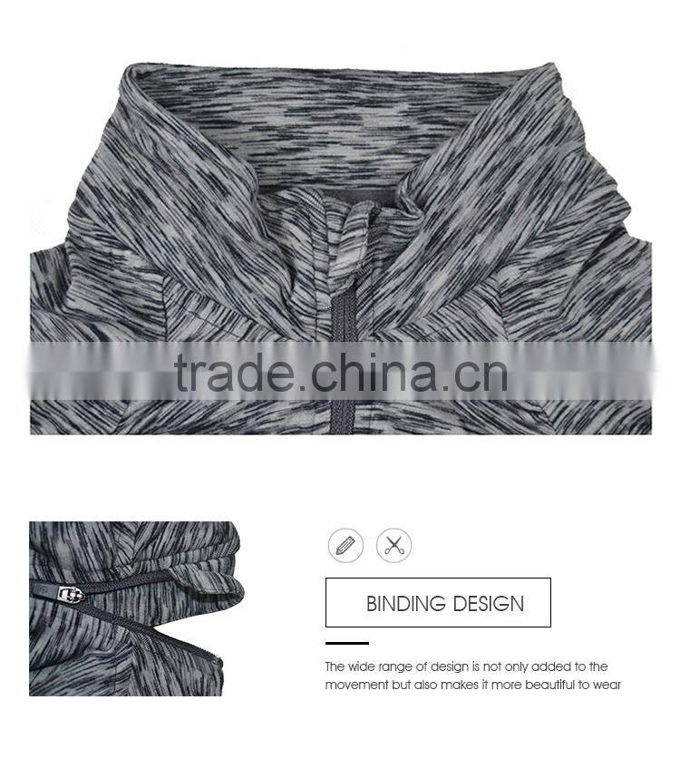 Outdoor half zipper custom sport new pattern t-shirts,long sleeve tshirt