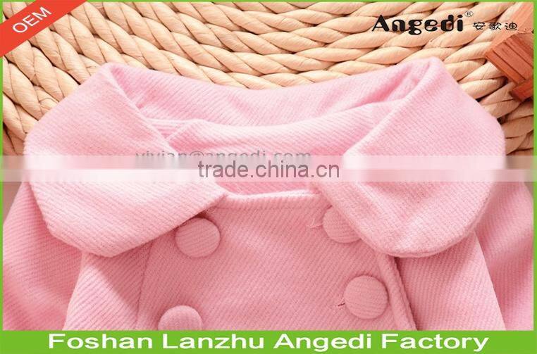 2017 Boutique clothing children's winter coat little girls christmas red overcoat new winter woolen coat