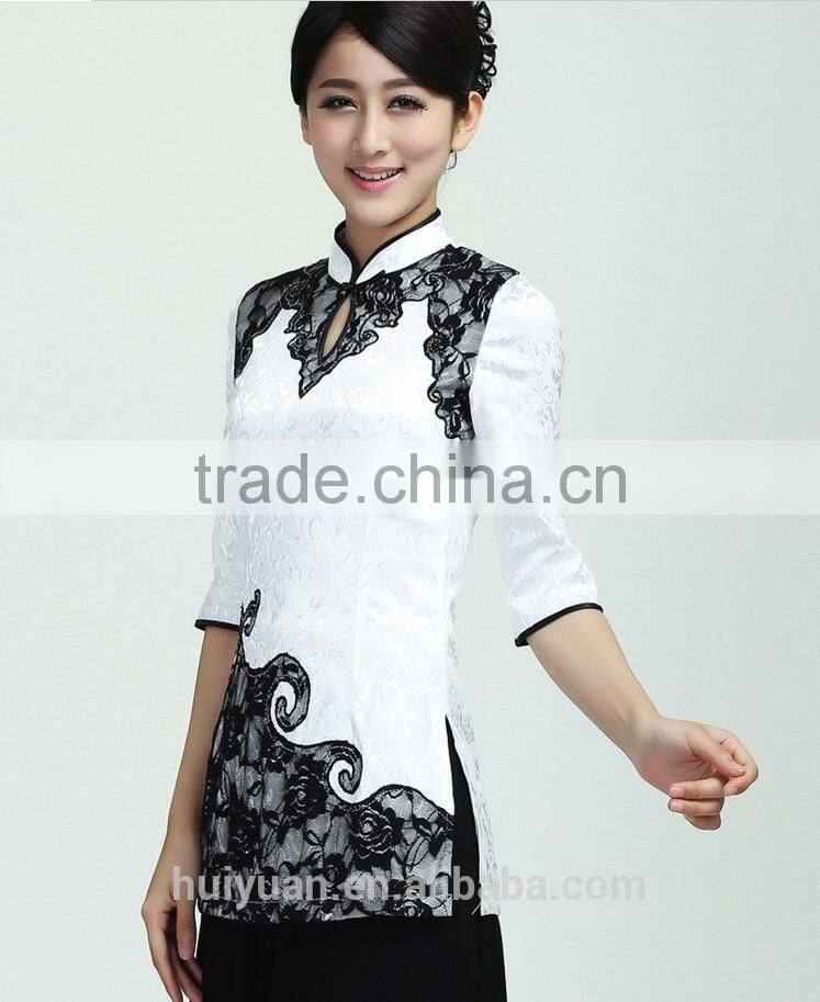 Newest Woman Polyester / Cotton Hotel Reception Uniform