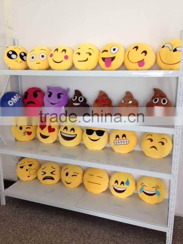 2015 Hot New Product latest emoticon plush emoji pillow emoji keychain