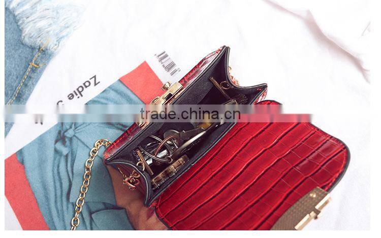 lady red small side bag for college girls