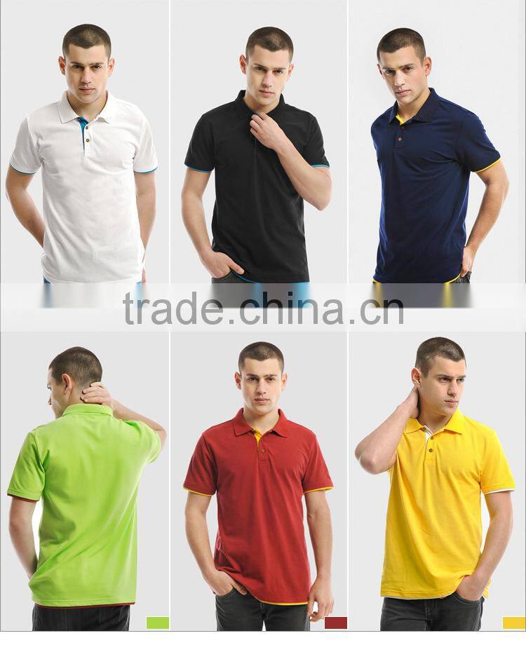 custom made embroidered logo high quality polo shirt for men