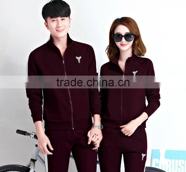 2017 Hot Wholesale Custom Fitted Sports Unisex latest Design Tracksuits