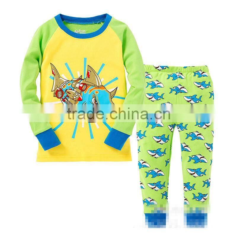 S32661W 2017 new factory price clothes children comfortable pajamas sets kids spring sleepwears
