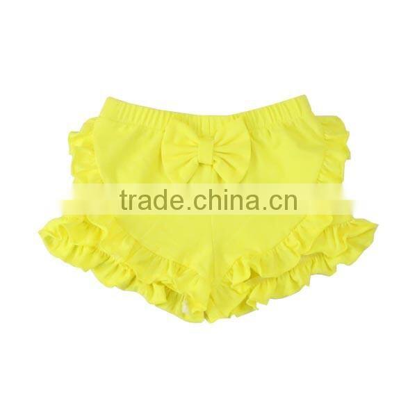 beach shorts Wholesale Children Summer Solid Color Shorts Baby Girls Icing Ruffle Shorts
