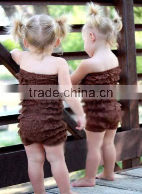 importing baby clothes from China NWT Boutique Bella Cabana Cutie Swimsuit Vintage Style rose red girls stripe cotton jumpsuit