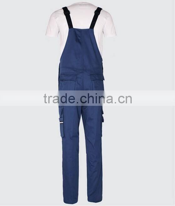 Juqian 2016 quality work garments classic breathable detachable cargo durable blue overall work pant