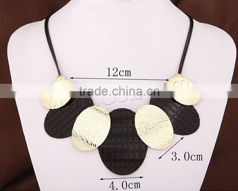 Waxed Cotton Cord Necklace high end fashion jewelry necklace wholesale costume ladies necklace jewelry