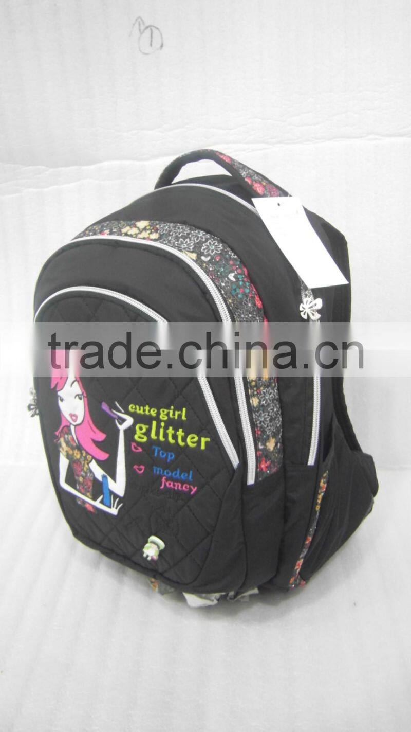 2017 latest new design girls backpack