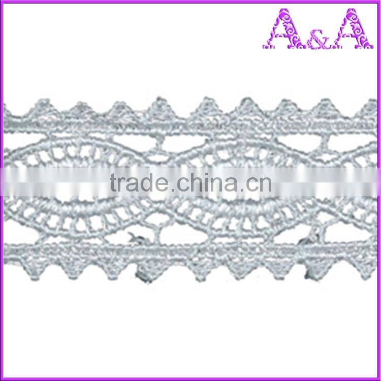 pretty ladies embroidery cotton flower lace trim black lace