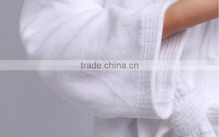 white bathrobe