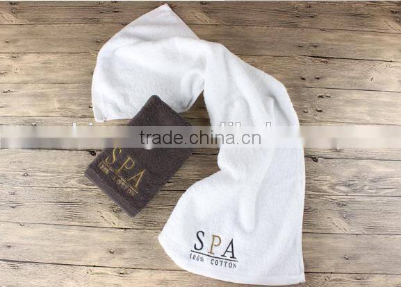 Pure Cotton Terry Spa Towel Set With Custom Embroidery Logo