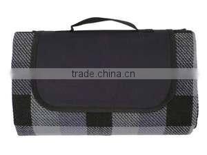 2014Xinbo Plaid Outdoor Throw Blanket Picnic Towel Mat Pad With Solid Color Flap Decoration