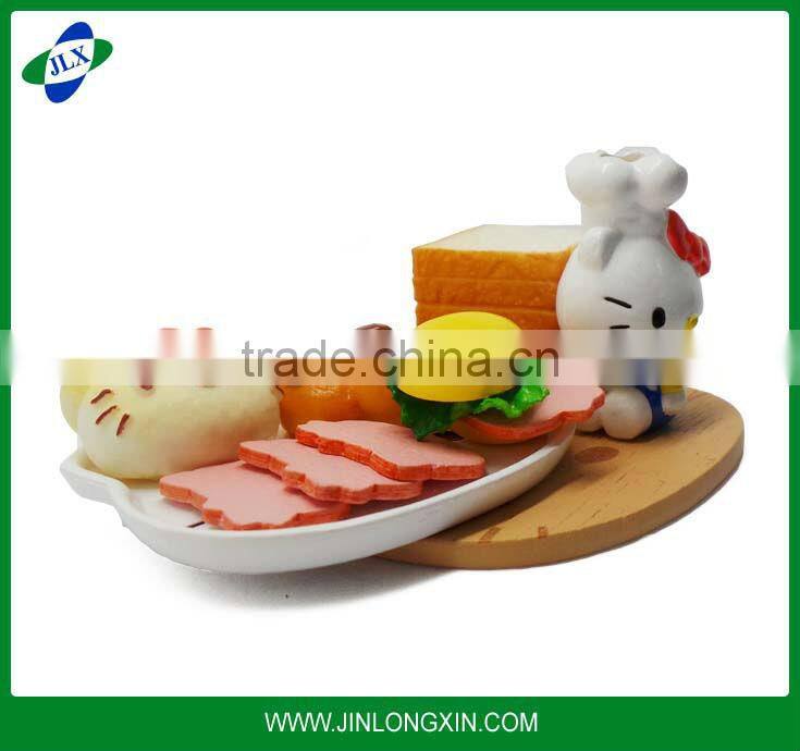 small hello kitty cat food package meal set toy
