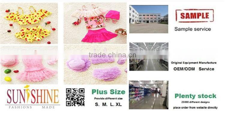 2017 Fashionable Cute Children Three Pieces Baby Girls Swimwear