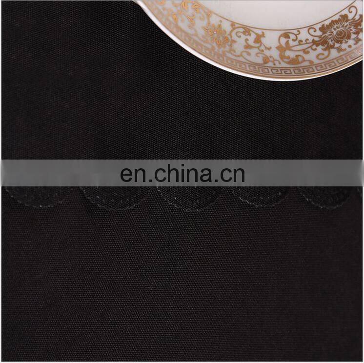 Wholesale Washable Heat Hotel Banquet Table Cloth Black Tablecloths