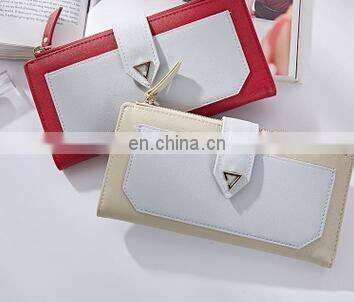 Geometric Mosaic Pattern Multifunction Women Long Purses Iron Hand Rope 1 Mobile Phone Bit Coin Change Card Holder Wallets