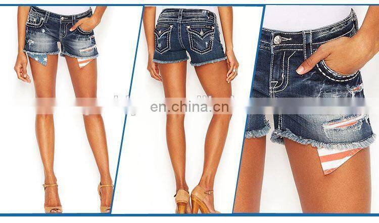 2016 latest design summer sexy cut off jean shorts