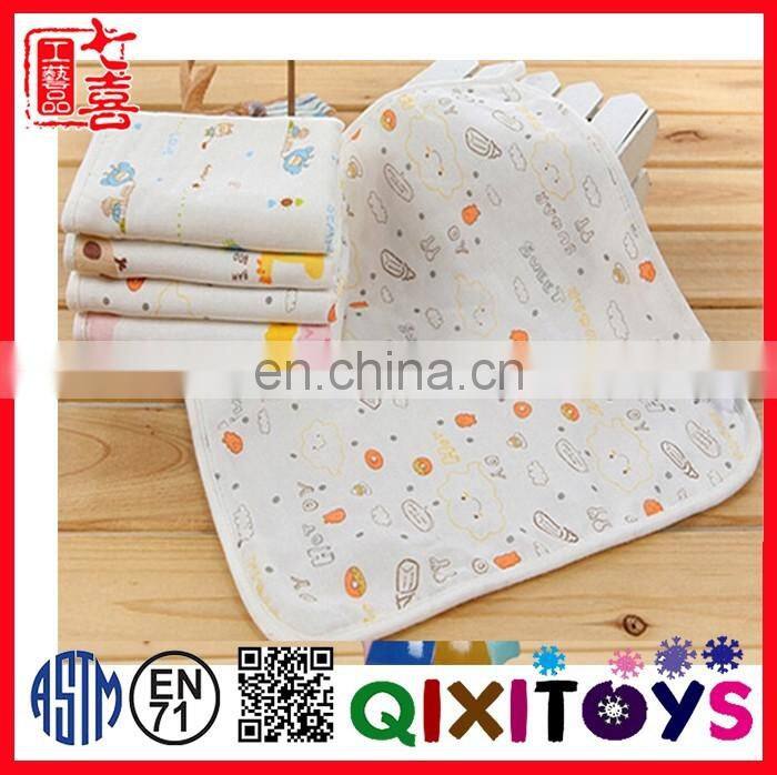 wholesale terry cotton baby face towel bamboo muslin baby washclothes with printing