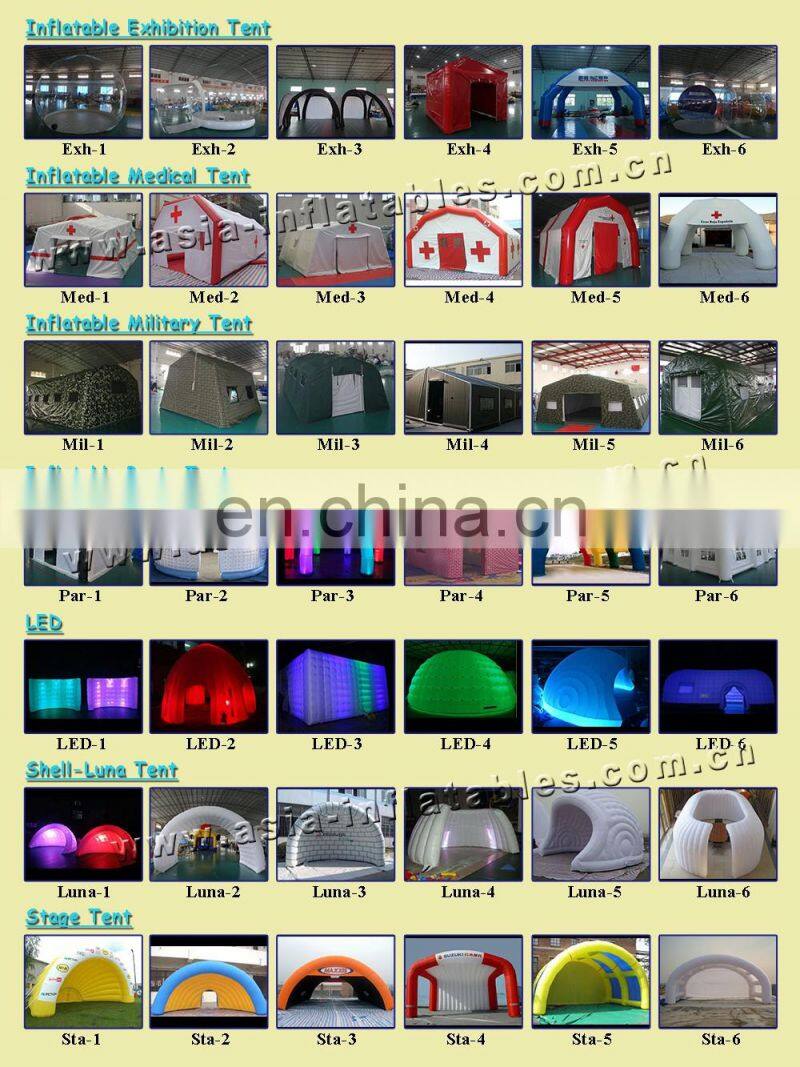 Outdoor Single Tunnel Inflatable Bubble Tent for Family Camping Backyard, Romantic Half Clear Snow Globe for Outdoor