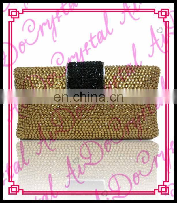 Aidocrystal Cheap Price gold color crystal Indian Lady Clutch Evening Bags for party