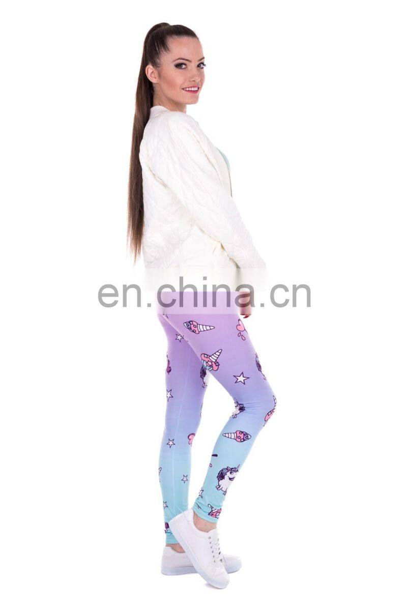 Unicorns and sweets fancy sexy mix crossfit print high quality sale pants girls stylish denim yoga pants women leggings