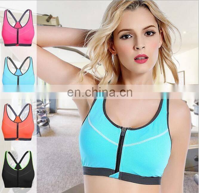 Wholesale GYM Women zip sport bra & racerback#WX0001