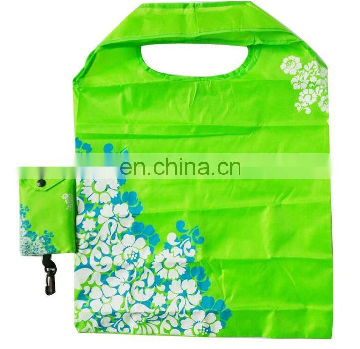 Recycable Waterproof Shopping bags,folding shopping bags with hook