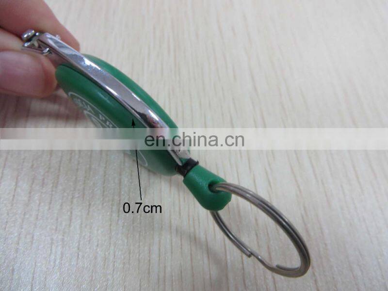New cheap retractable plastic key holder/key ring wholesales