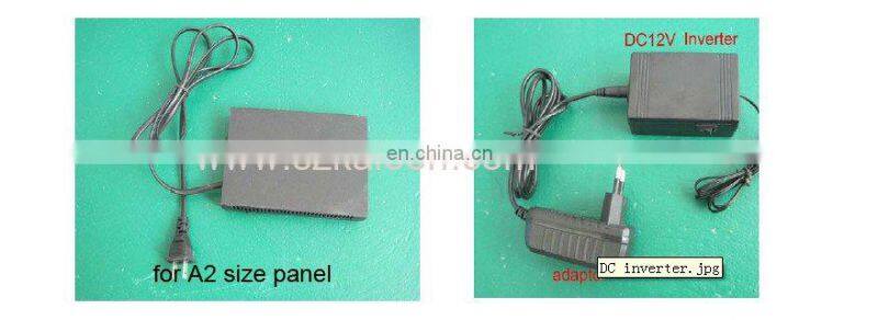 DC24V used on bus, 100*800cm white el backlight panel