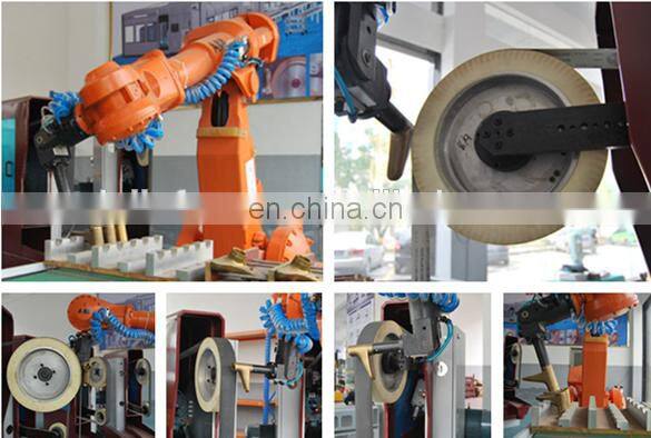Industrial robotic buffing pads price polishing machines with leather wheels