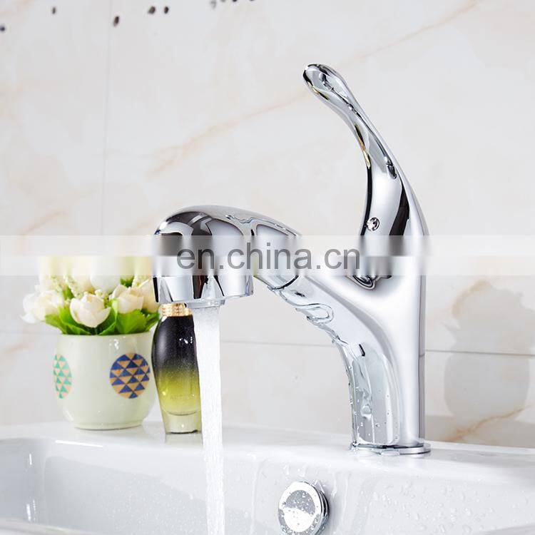 Wholesale pulling 1.5m brass kitchen sink water tap,basin faucet