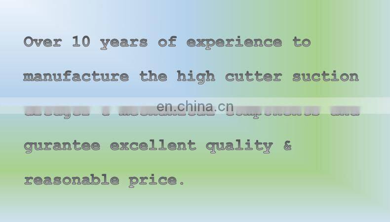 cutter suction dredger-Water Flow Rate 1200m3/h