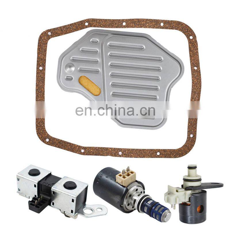 Transmission Solenoid Set Filter Kit for EPC TCC LockUp Shift 1998-2003 4R70W