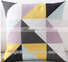 Home decorative Custom Printed Linen Sofa Throw Pillow case cover