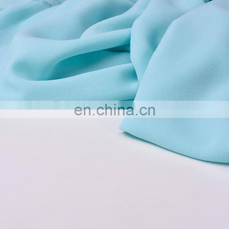 Best selling woman fashion dress 100% polyester 75D chiffon fabric