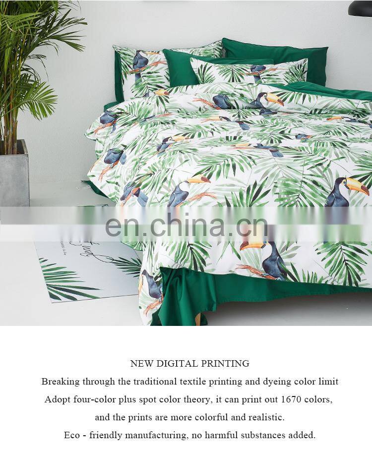 RAWHOUSE Home textile bird print bedding set cotton100%