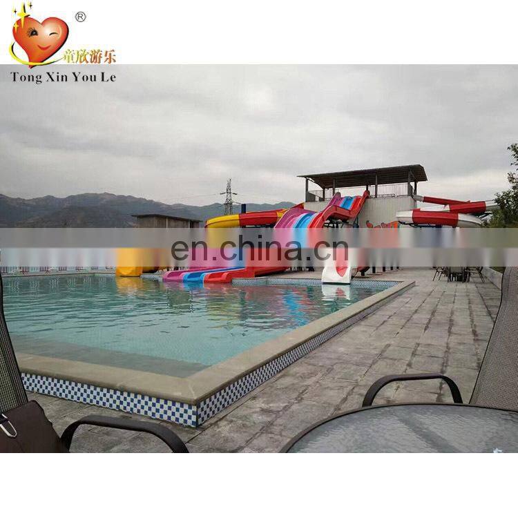 Hot sale Multi-Lane Racing Fiberglass Water Slide for Sale