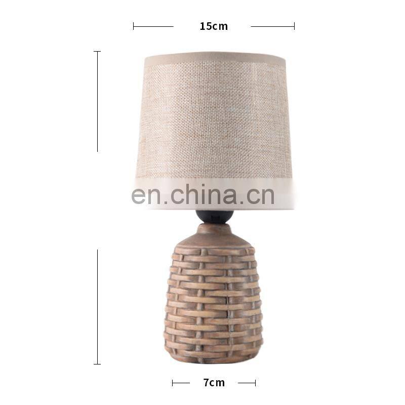 table lamps item type and new desig of ratton pattern LED desk lamp