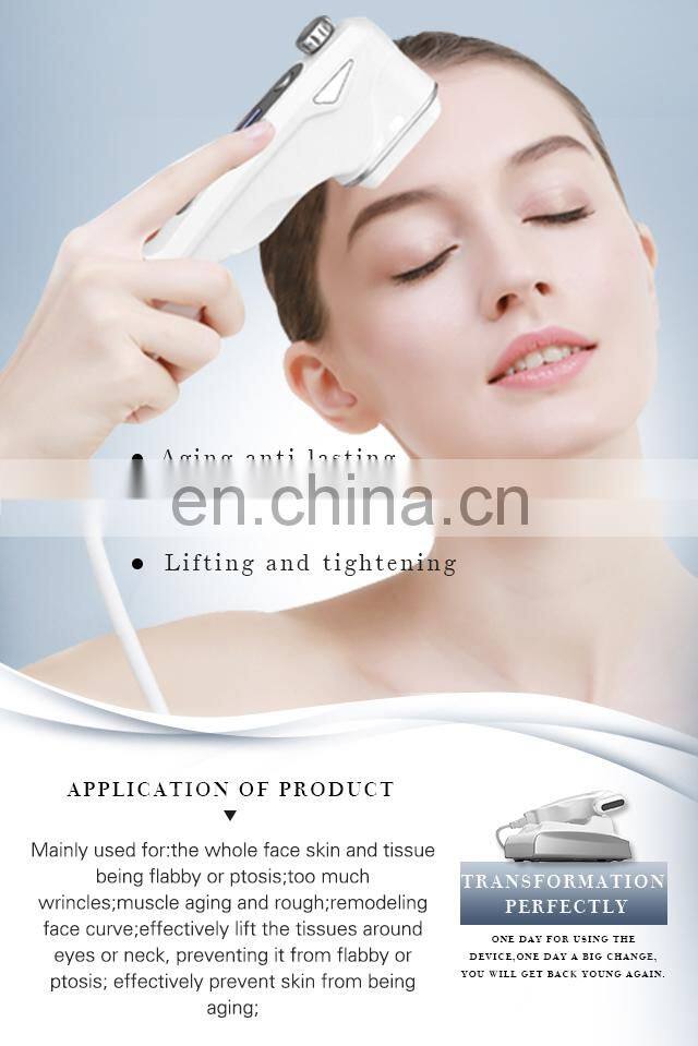 mini Hifu Hello Skin pink portable Neck Wrinkles Removal Home Use beauty machine