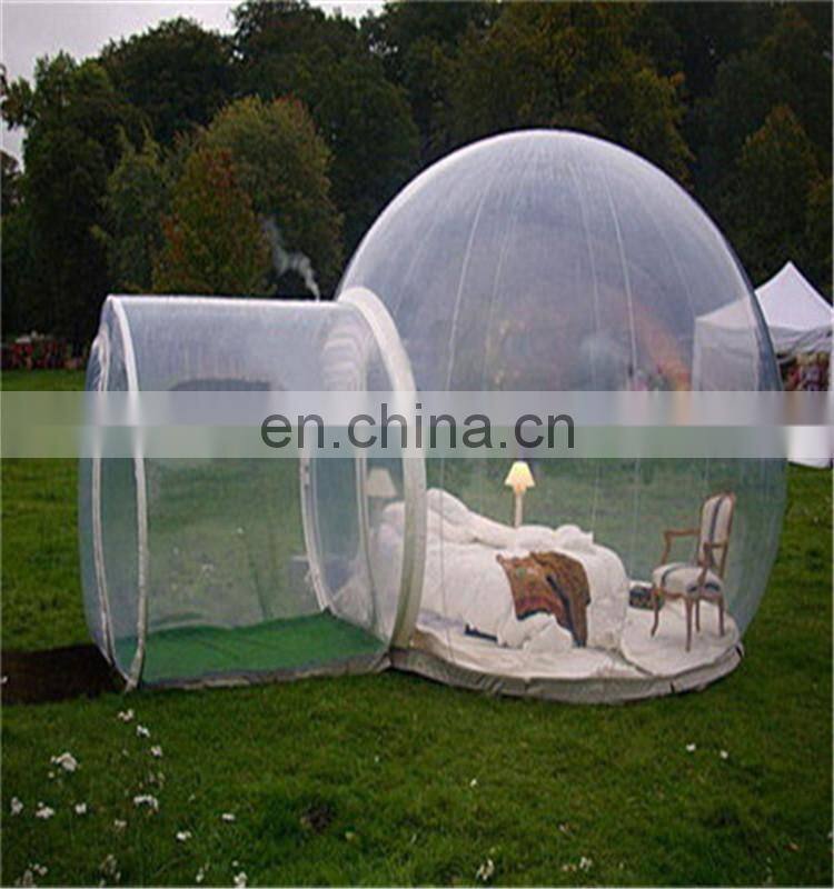Hot selling inflatable outdoor clear bubble tent for family camping