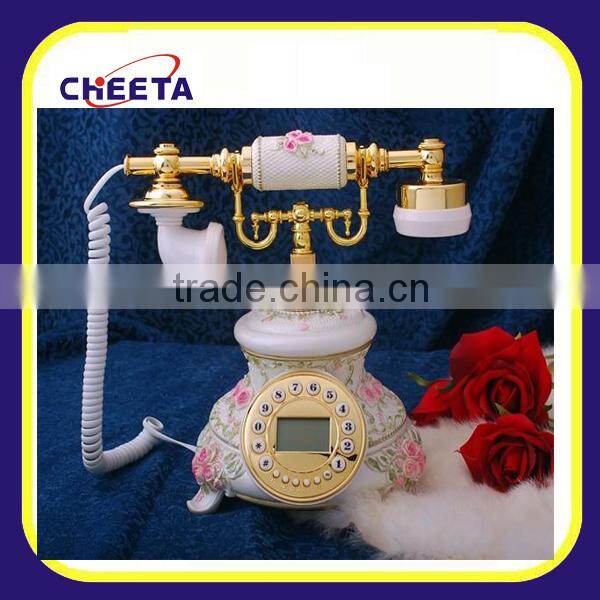 vintage rotary dial phone with caller id