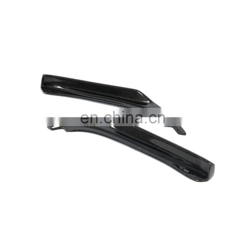 JCSPORTLINE Carbon Fiber Q50 Front Splitter Canards for Infiniti Q50 Hybrid Sport Sedan 4-Door 2014-2017