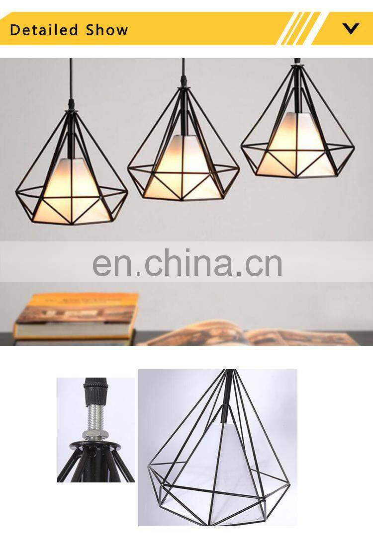 Simple Home Creative Ceiling Chandelier Metal Shade Hanging Light
