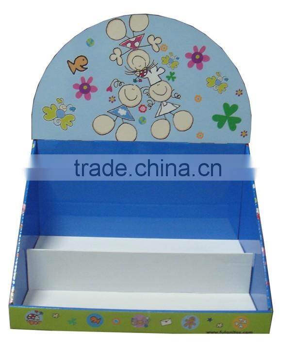 Cardboard cigarette counter display/small cardboard counter display stands PDQ/Table cardboard counter display stand